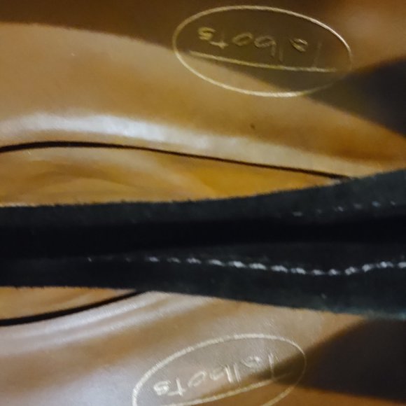 Talbots, Black Leather/ Suede, ( 7) - Picture 4 of 6